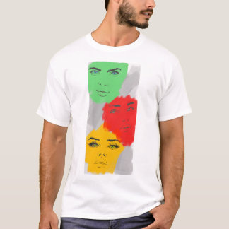 Dames gezichten T-Shirt