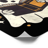 Dames Ghost Reading Book Halloween Bibliotheek Zwa Poster (Hoek)