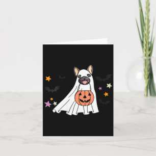 Dames Ghost Zwarte Franse Bulldog Boo Hond Liefheb Kaart