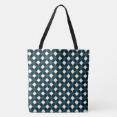 Dames Gingham Mooie Geruite Tote Bag (Voorkant)