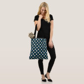 Dames Gingham Mooie Geruite Tote Bag (Op model)
