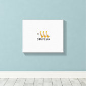 Dames Giraffic Jam Grappige Giraffe Giraffe Woordg Canvas Afdruk (Insitu (Houten vloer))