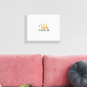 Dames Giraffic Jam Grappige Giraffe Giraffe Woordg Canvas Afdruk (Insitu (Woonkamer))