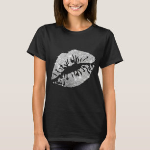Dames Glitter Kus T-shirt