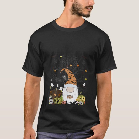 Dames Gnome Pompoen Monsters T-shirt Vleermuizen G (Voorkant)
