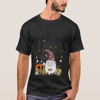 Dames Gnome Pompoen Monsters Vleermuis Spookboom K T-shirt