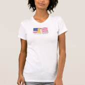 Dames 'God Bless America' Patriottische T-Shirt (Voorkant)