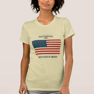 Dames "God Bless The USA" Patriottische Vlag T-shi T-shirt