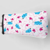 Dames Golf Club Putter Hoesje Hearts Golfheadcover (Voorkant)