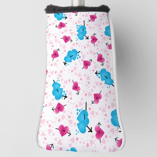 Dames Golf Club Putter Hoesje Hearts Golfheadcover (Draai 90)