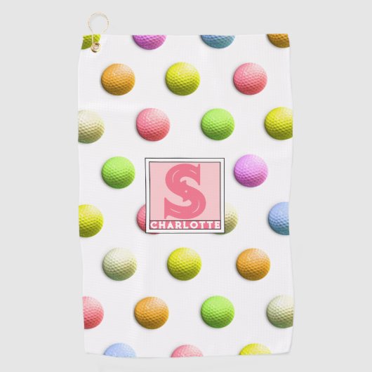 Dames Golf Geborduurde Golf Handdoek (Voorkant)