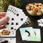 Dames Golf Groen Pokerkaarten (Insitu)