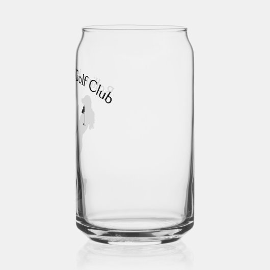 Dames Golf Hole in één persoon Blikvorm Glas (Links)