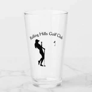 Dames Golf Hole in één persoon Glas