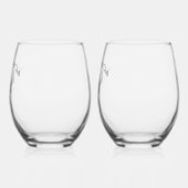 Dames Golf Hole in één persoon Wijnglas Zonder Voet (Links)