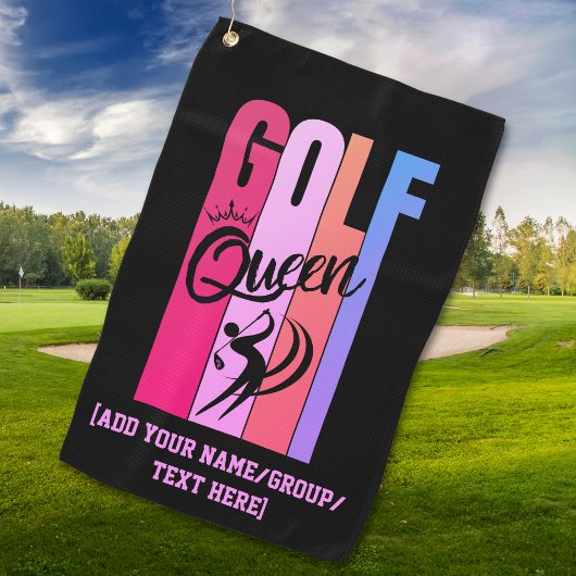 Dames GOLF KONINGIN Aangepaste Naam Golfhanddoek