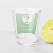 Dames Golf League Birdie Juice Shot Glas (Achterkant)