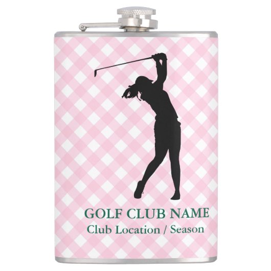 Dames Golf League fles Heupfles (Voorkant)