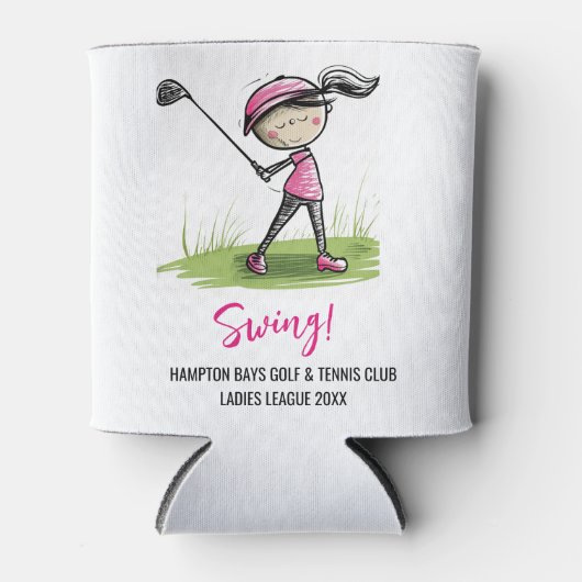 DAMES GOLF LEAGUE GEPERSONALISEERD KOELBOX BLIKJESKOELER (Voorkant)