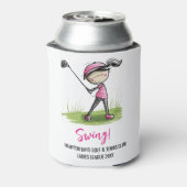 DAMES GOLF LEAGUE GEPERSONALISEERD KOELBOX BLIKJESKOELER (Blikje Achterkant)