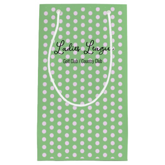Dames Golf League Gift / Favor Bag Klein Cadeauzakje (Voorkant)