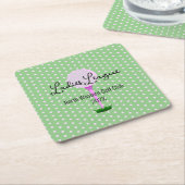 Dames Golf League Golf Party Kartonnen Onderzetters (Schuin)