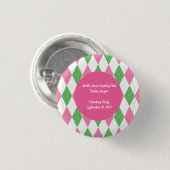 Dames Golf League Leden Herdenkingsknop Ronde Button 3,2 Cm (Voorkant /achterkant)