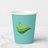 Dames Golf League Party Paper Cup Papieren Bekers (Achterkant)