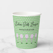Dames Golf League Party Paper Cup Papieren Bekers (Achterkant)
