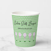 Dames Golf League Party Paper Cup Papieren Bekers (Voorkant)