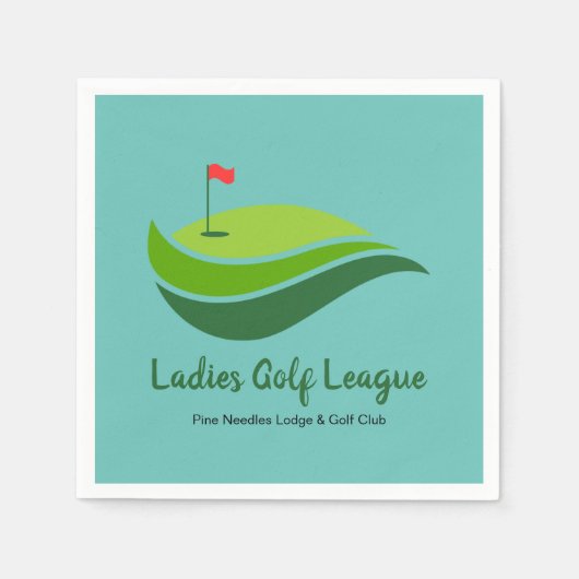 Dames Golf League Party Servet (Voorkant)