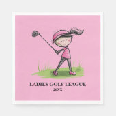Dames Golf League Servet (Voorkant)