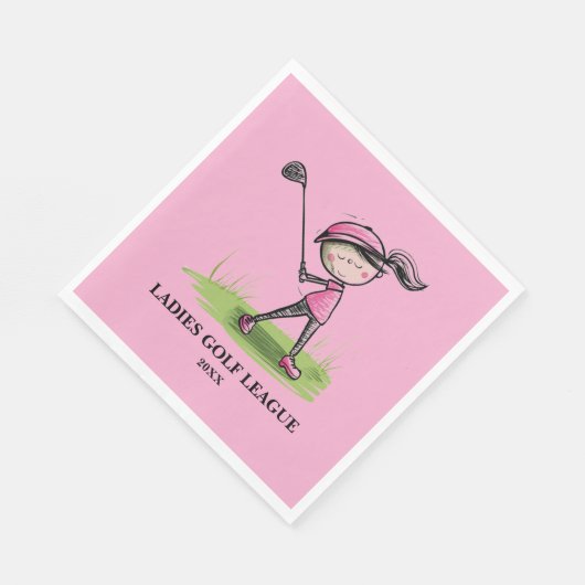 Dames Golf League Servet (Hoek)