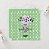 Dames Golf League - Uitnodigingsvlakke Kaart (Voorkant / Achterkant in situ)