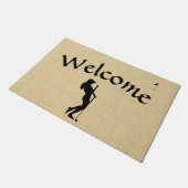 Dames Golf Leather Kijk eens Deurmat (Schuin)