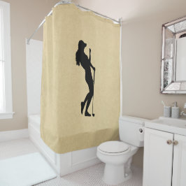 Dames Golf Leather Kijk eens Douchegordijn