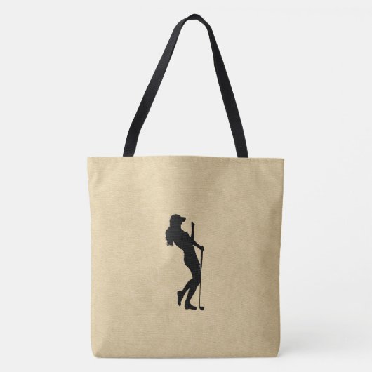 Dames Golf Leather Kijk eens Tote Bag (Voorkant)
