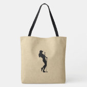 Dames Golf Leather Kijk eens Tote Bag (Achterkant)