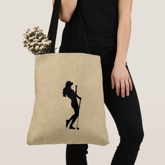 Dames Golf Leather Kijk eens Tote Bag (Dichtbij)
