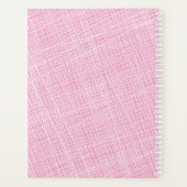 Dames Golf Roze NAAM Groen Wit Preppy Planner (Achterkant)