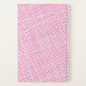 Dames Golf roze Witte Balls T-shirt Naam Notitieboek (Achterkant)