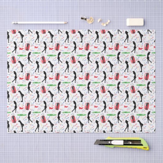 Dames Golf Tissue Papier (Craft)