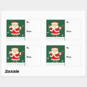 Dames Golf Vakantie Cadeautags Rechthoekige Sticker (Vel)
