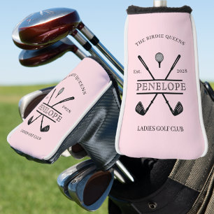 Dames Golfclub Naam Roze Dames Golfheadcover