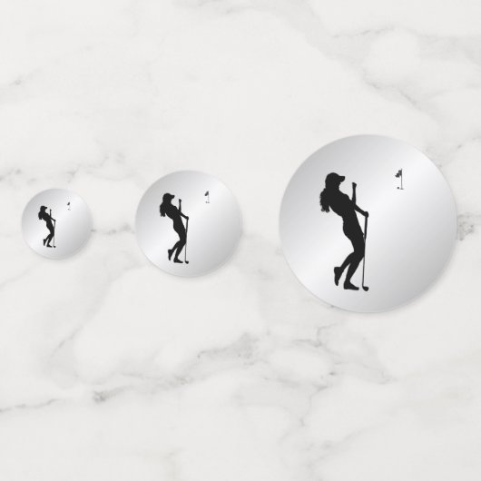 Dames Golfer Confetti (Voorkanten)