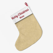 Dames Golfer Grote Kerstsok (Achterkant (Hangend))