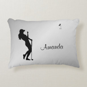 Dames Golfer Personal Accent Kussen
