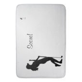 Dames Golfer Personal  Badmat (Voorkant Verticaal)