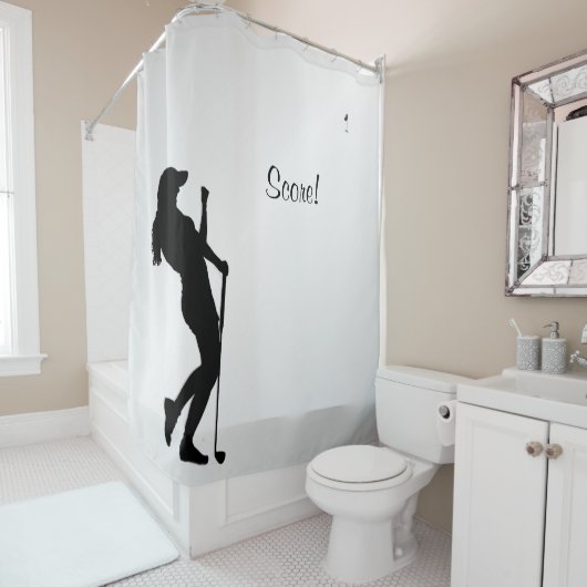 Dames Golfer Personal Douchegordijn (In situ)