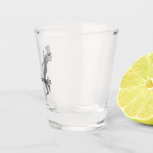 Dames Golfer Personal Shot Glas (Rechts)